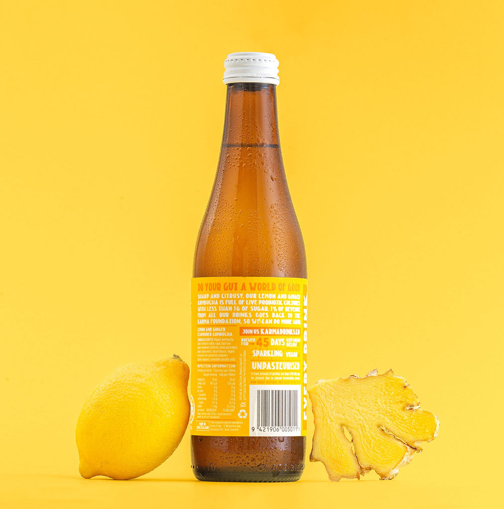 Karma Lemon & Ginger Kombucha